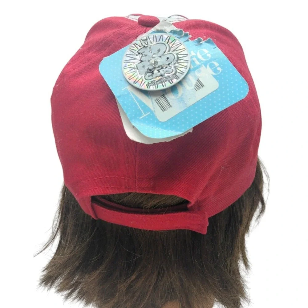 Girdles Minnie Mouse 3D Pop Out Minnie Face hat, Red &‎ Silver Cap, Adjustable